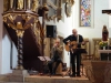 ... zum Friedensgebet in die Georgenkirche: Die Zeitzeugen Dieter Gasde und Hendrik Kleditz spielten Lieder aus der Zeit 1989/90, die sie schon damals bei Friedensgebeten aufführten.